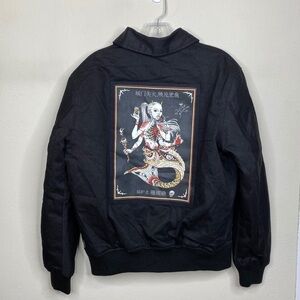 RARE 36 Chambers M Wu Tang Black Bomber Coat